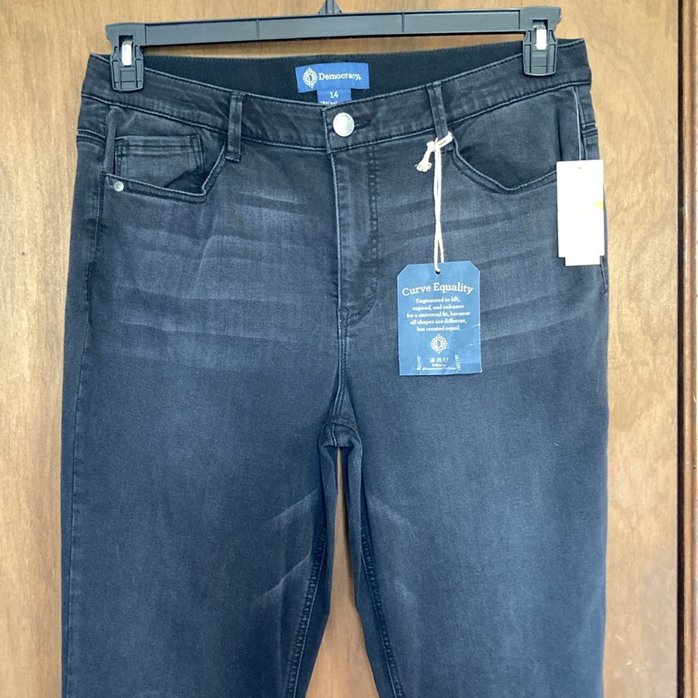 Democracy ab solution high rise itty bitty more boot jean raw hem 14 - Picture 10 of 17